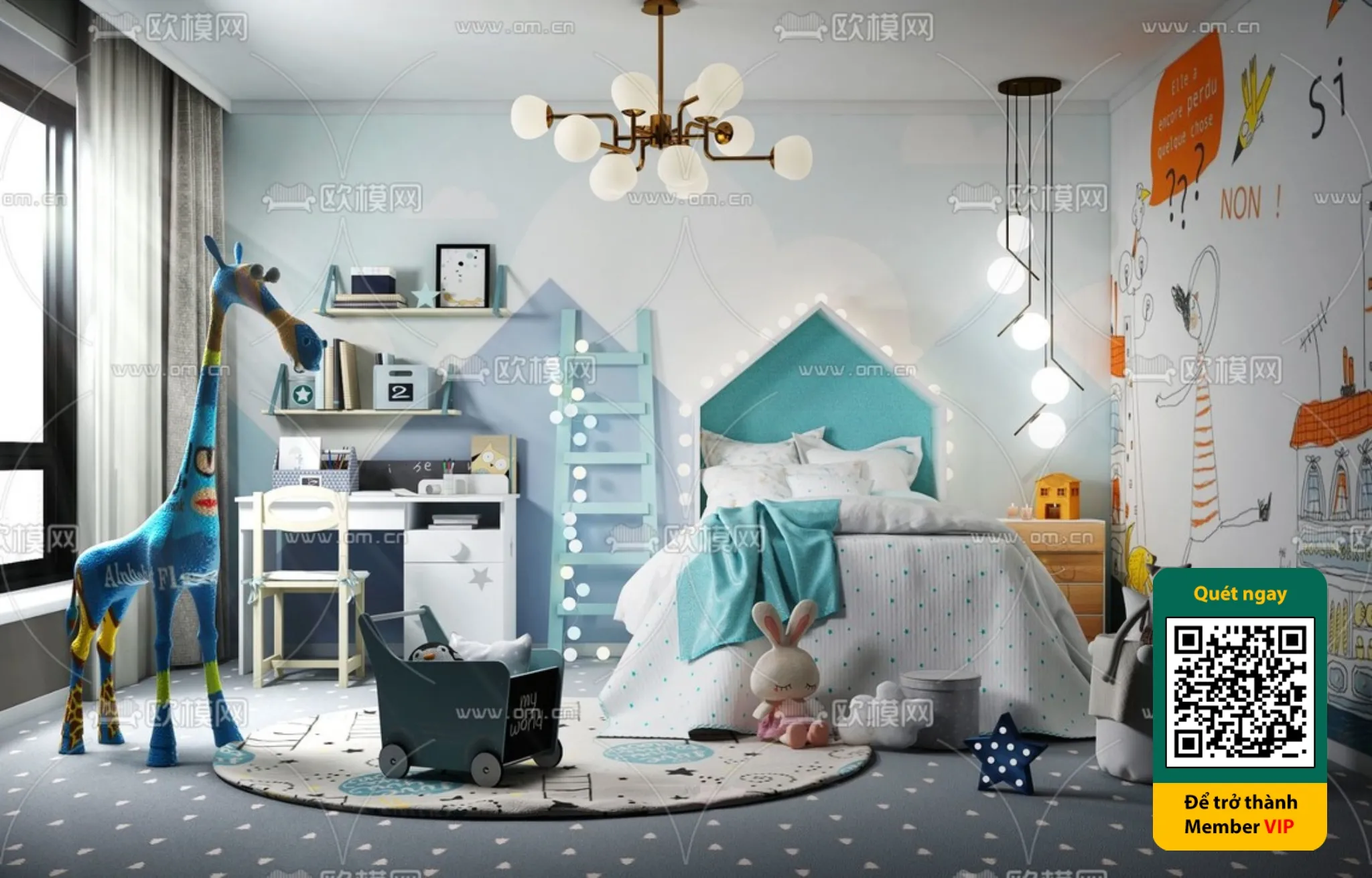 CHILDROOM SETS – VRAY / CORONA – 3D MODEL – 5883