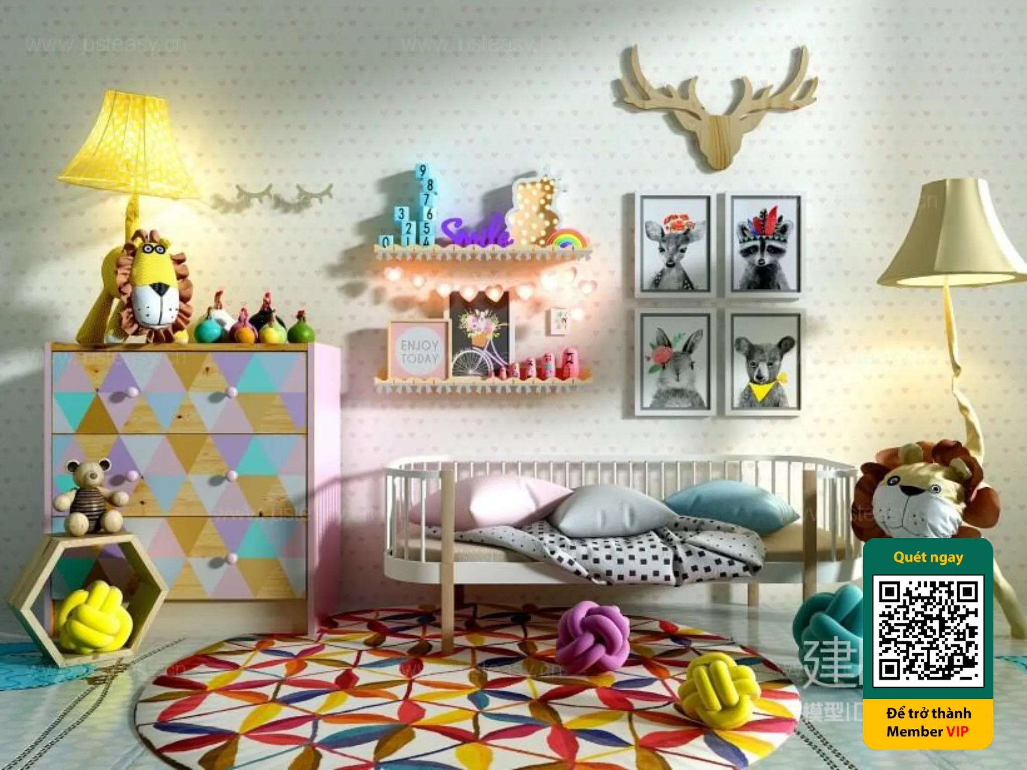 CHILDROOM SETS – VRAY / CORONA – 3D MODEL – 5892