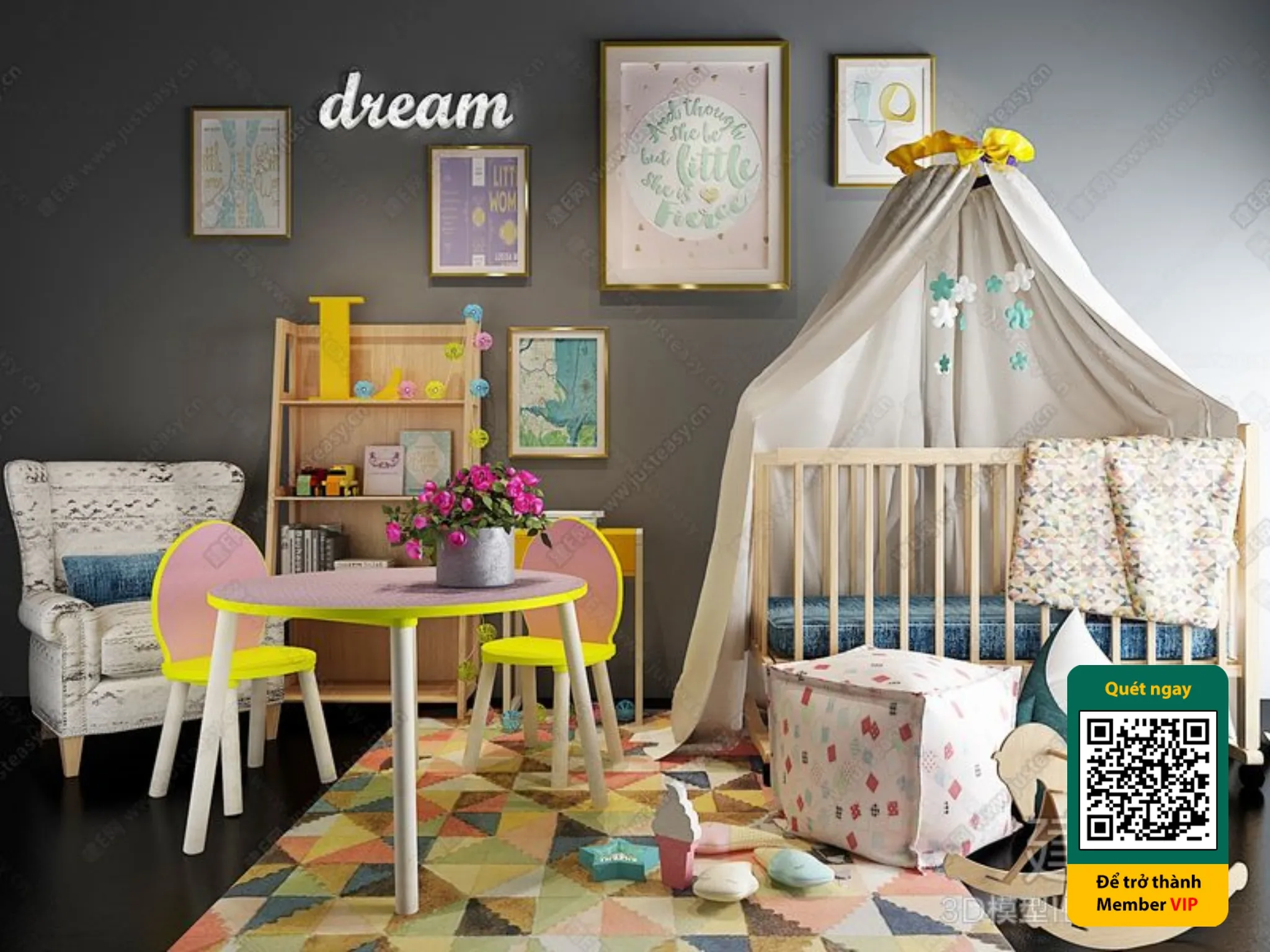 CHILDROOM SETS – VRAY / CORONA – 3D MODEL – 5906