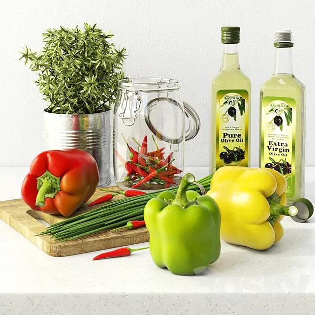 chilli peppers 3DModel