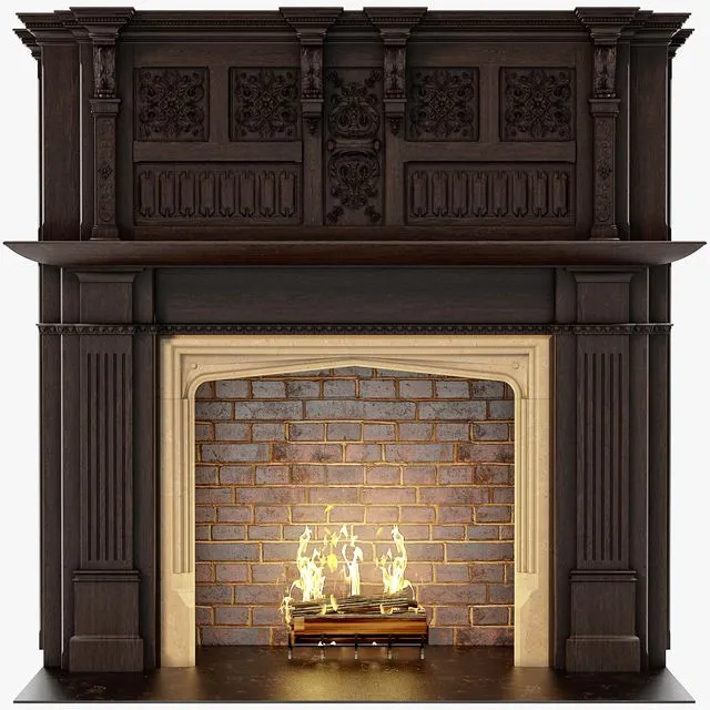 Chimneypieces Renaissance Stock No 11453 3D Model