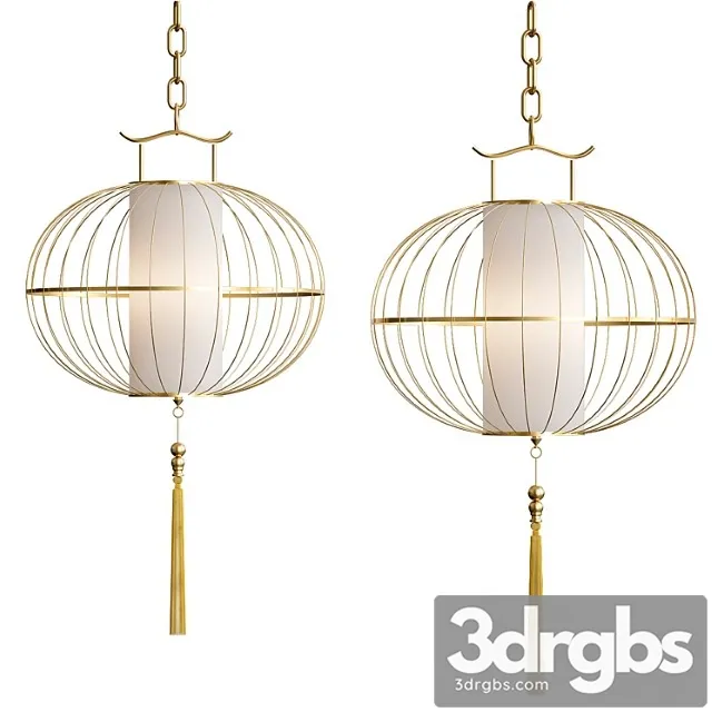China retro pendant lights 3D Model Download