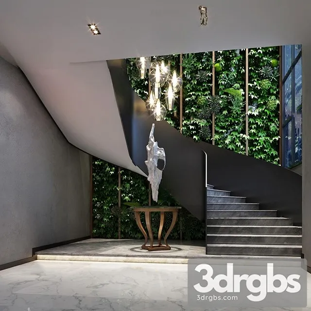 China Stair 10 3D Model Download