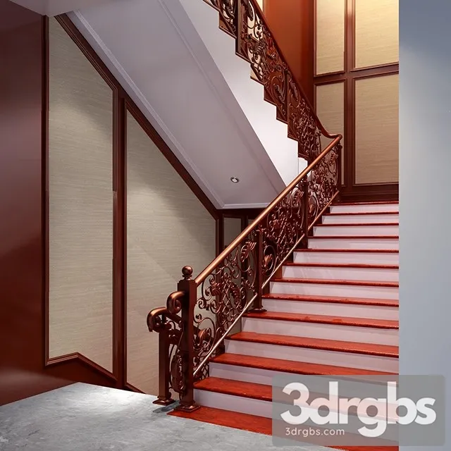 China Stair 11 3D Model Download