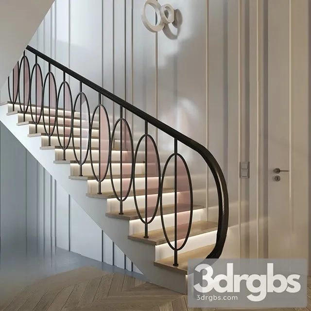 China Stair 12 3D Model Download