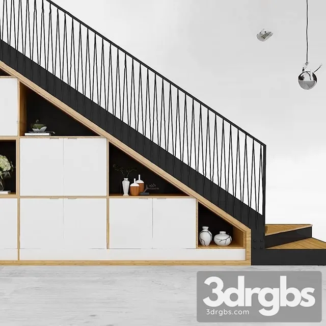 China Stair 14 3D Model Download