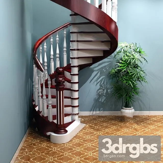 China Stair 19 3D Model Download