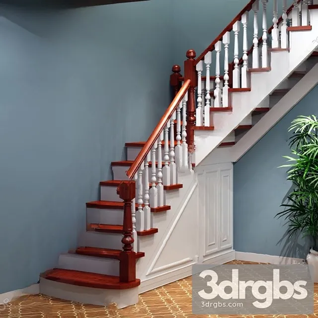 China Stair 20 3D Model Download