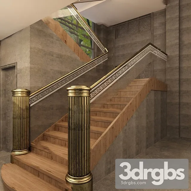 China Stair 21 3D Model Download