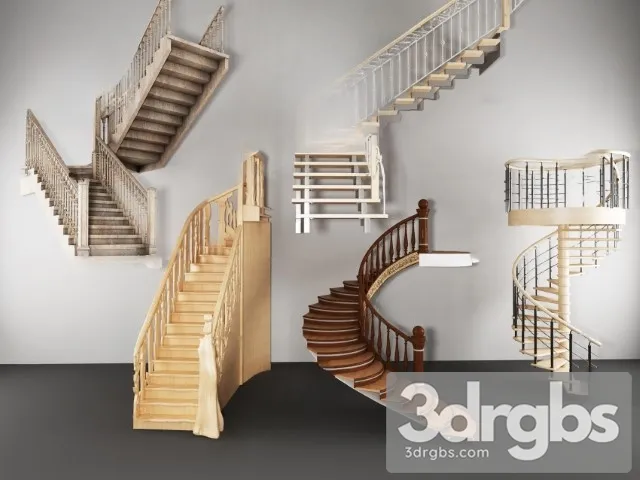 China Stair 22 3D Model Download
