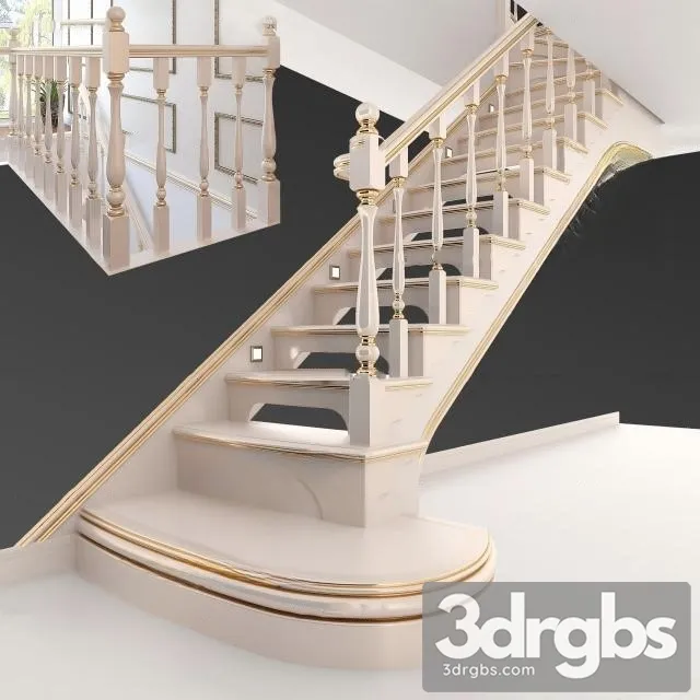 China Stair 25 3D Model Download