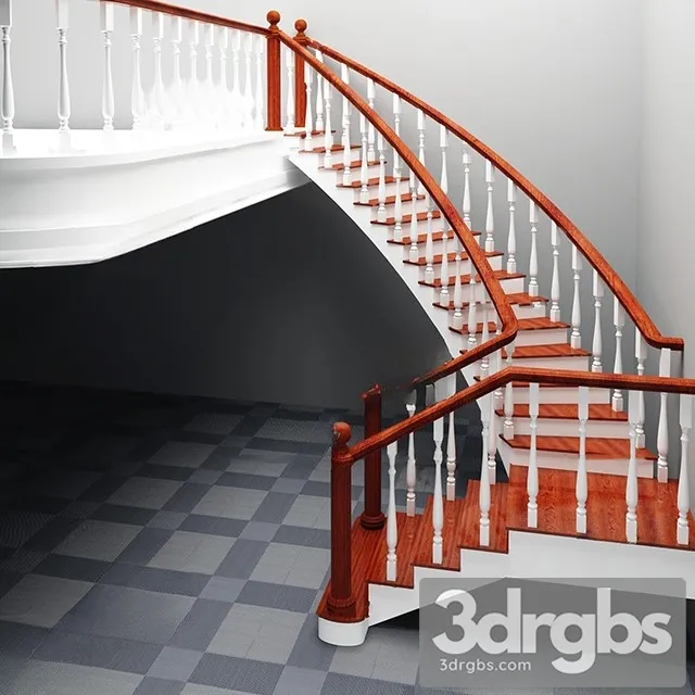 China Stair 27 3D Model Download