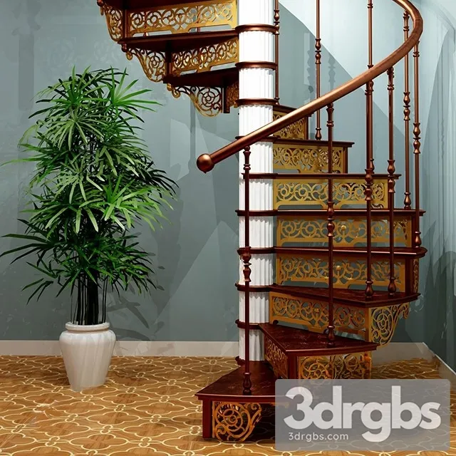 China Stair 30 3D Model Download