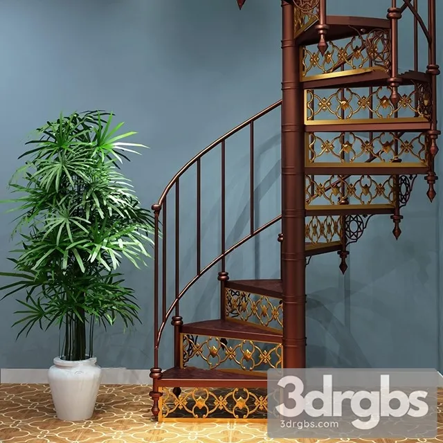 China Stair 31 3D Model Download