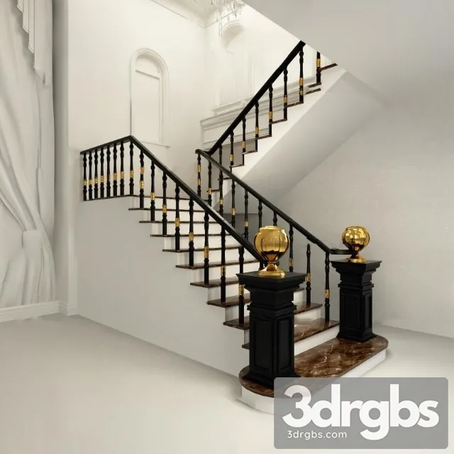 China Stair 33 3D Model Download