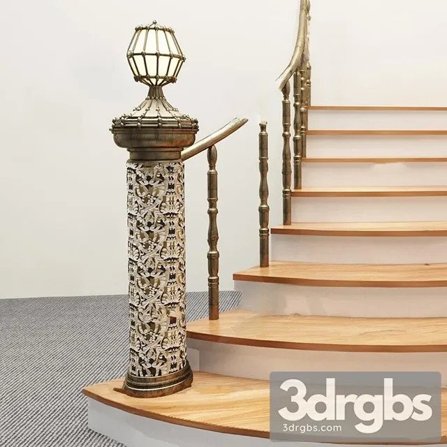 China Stair 37 3D Model Download
