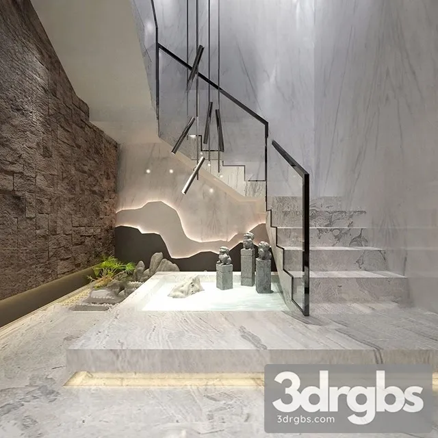 China Stair 4 3D Model Download