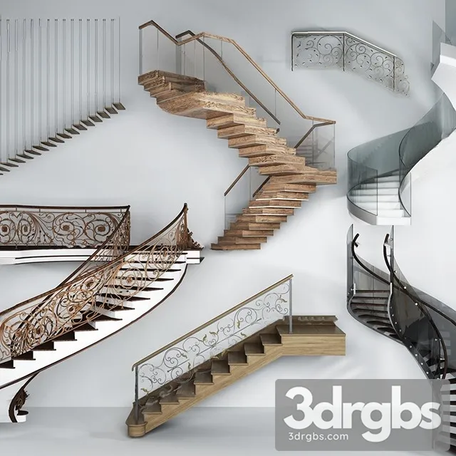 China Stair 44 3D Model Download