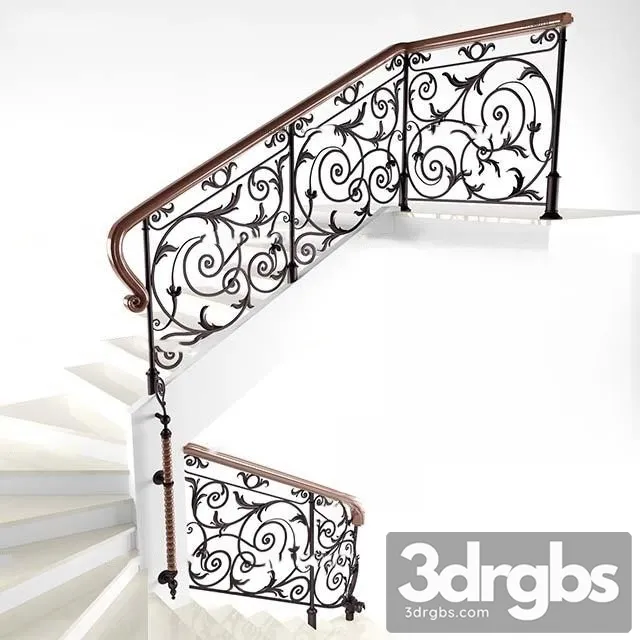 China Stair 45 3D Model Download