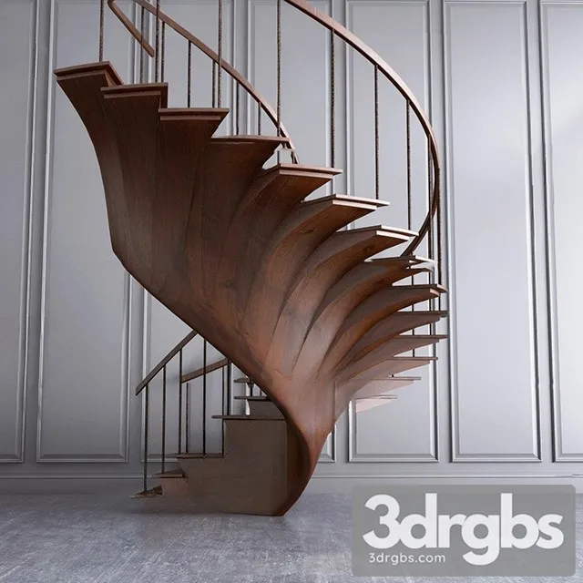 China Stair 49 3D Model Download