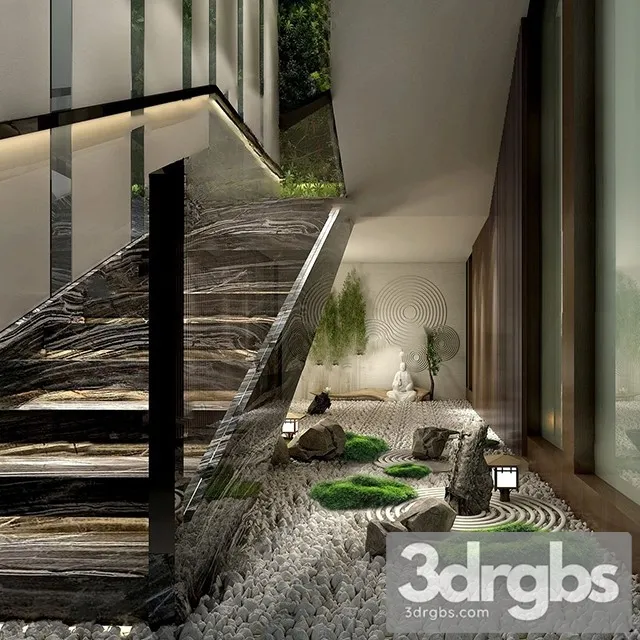 China Stair 5 3D Model Download