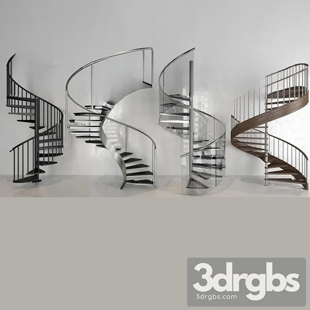 China Stair 50 3D Model Download