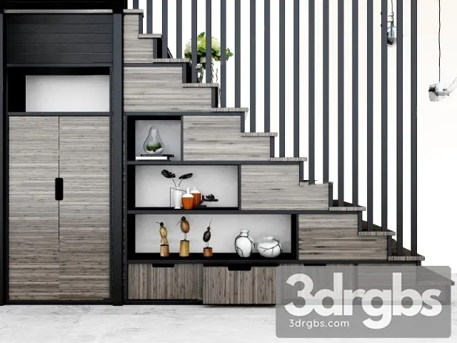 China Stair 54 3D Model Download