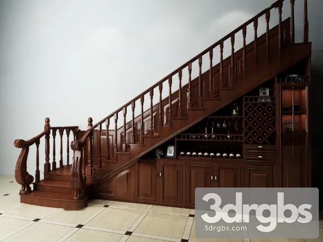 China Stair 58 3D Model Download