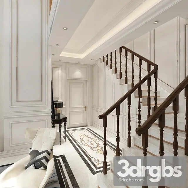 China Stair 6 3D Model Download