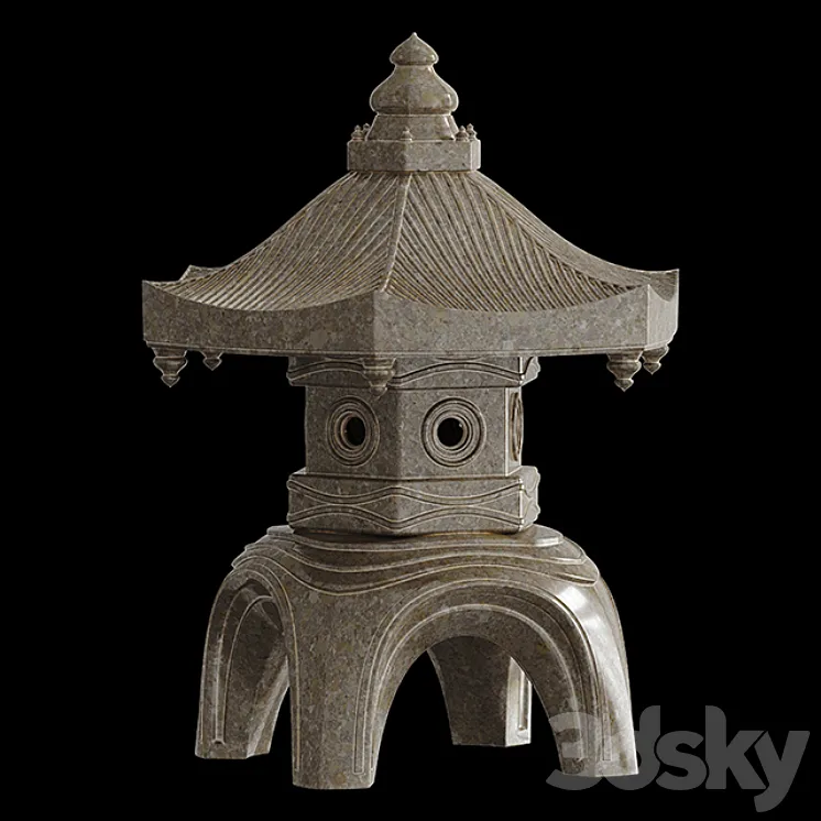 Chinese lantern 4 3D Model Free Download