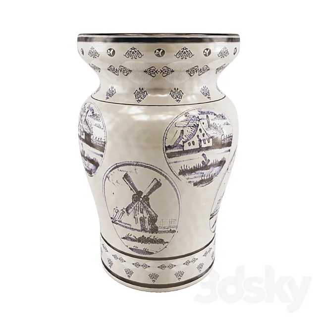 Chinese Vase 04 3DModel