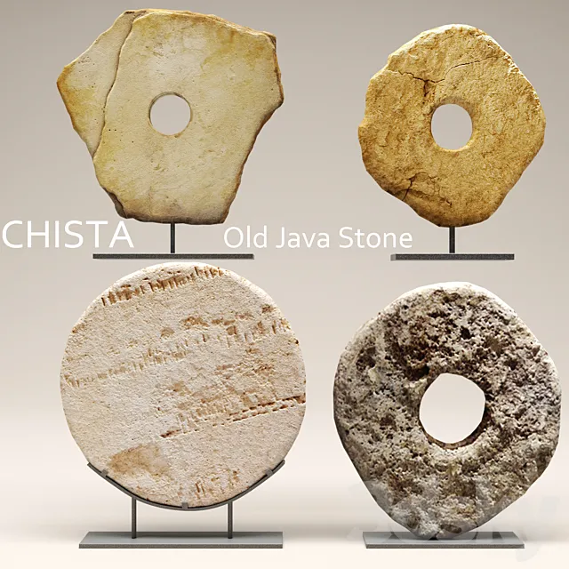 Chista Old Stone figurine stone decor 3D Model Chista Old Stone figurine stone decor 3D Model