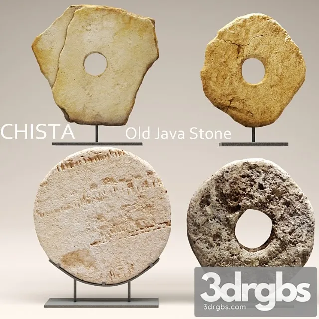 Chista Old Stone Statuetka Kamen Dekor 3D Model Download