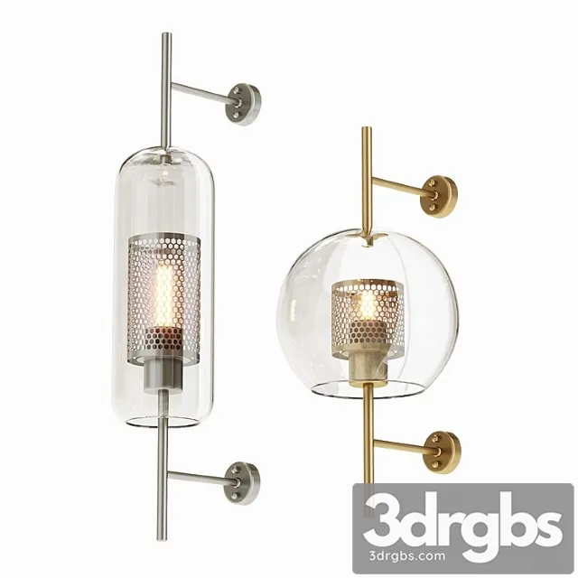 Chiswick glass wall light 3D Model Download Chiswick glass wall light 3D Model Download