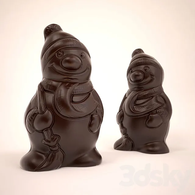 CHOCOLATE – Frosty the Snowman 3D Model CHOCOLATE – Frosty the Snowman 3D Model