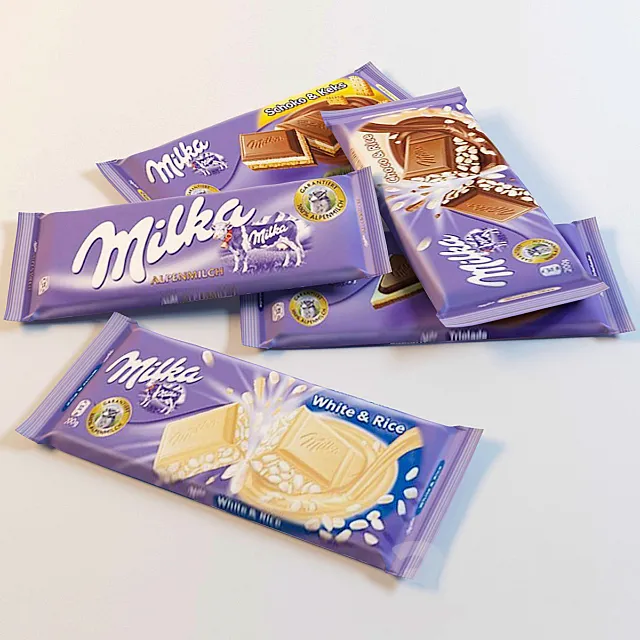 Chocolate Milka 3DModel Chocolate Milka 3DModel