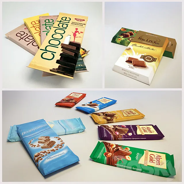 Chocolates 3D Model Chocolates 3D Model