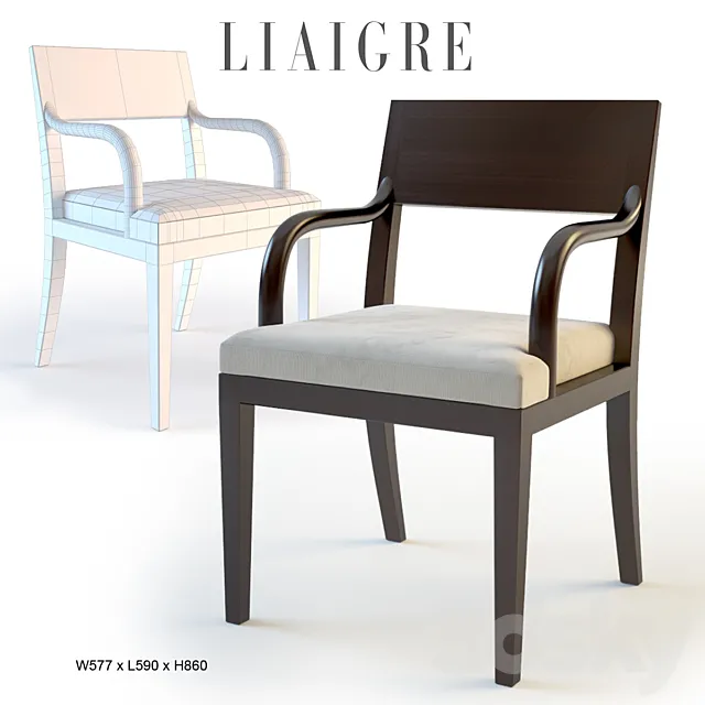 Christian Liaigre Olon Chair 3D Model
