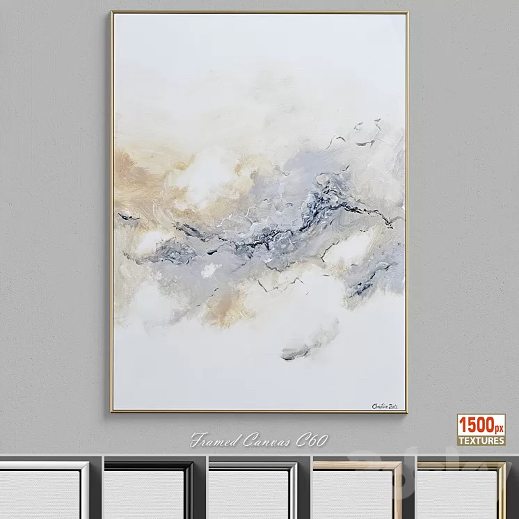 Christine Bell Abstract Wall Art C-60 3D Model