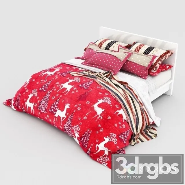 Christmas Bed 3D Model Download Christmas Bed 3D Model Download