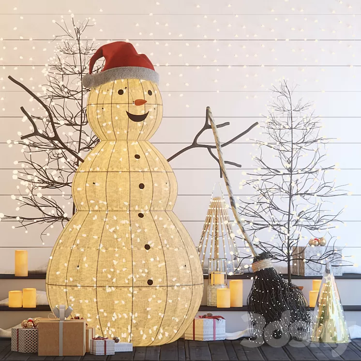 Christmas decor 2 3D Model