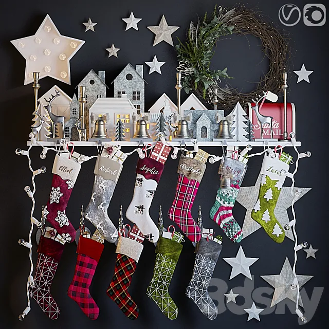 Christmas decor 3 3D Model