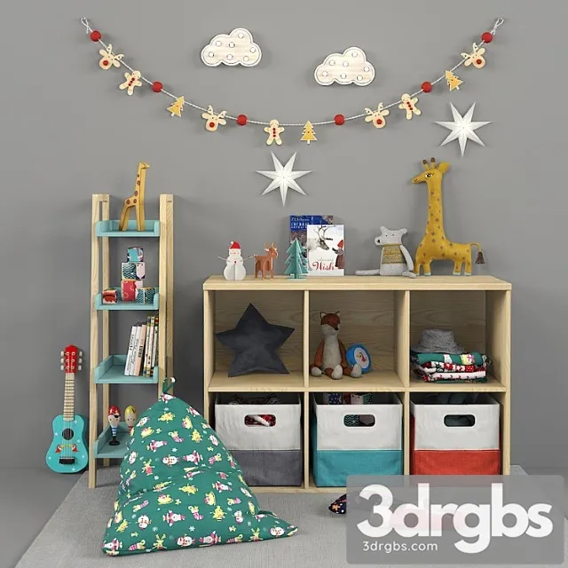 Christmas Decor For Nursery 01 3D Model Download