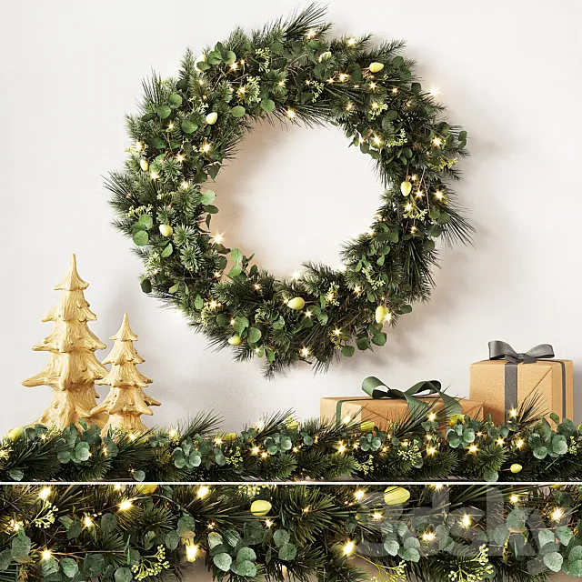 Christmas decor Pottery Barn 3 3D Model