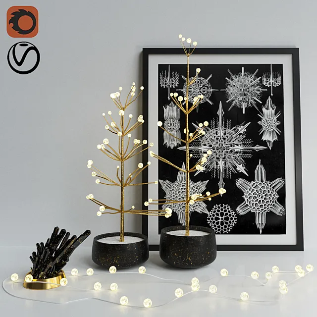 Christmas Decor Restoration Hardware 3D Model