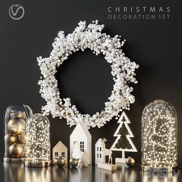Christmas Decoration Set 02 3D Model