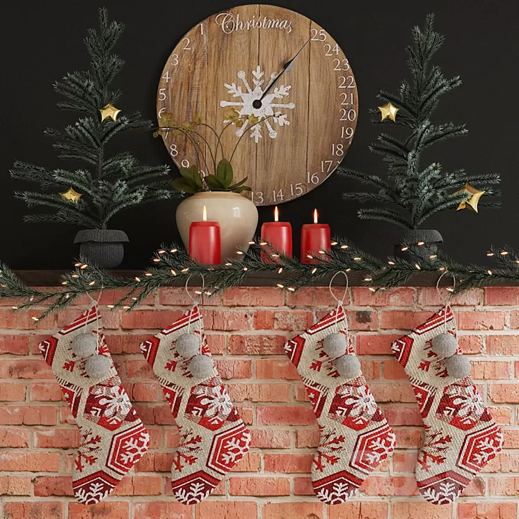 Christmas decorations 03 3D Model