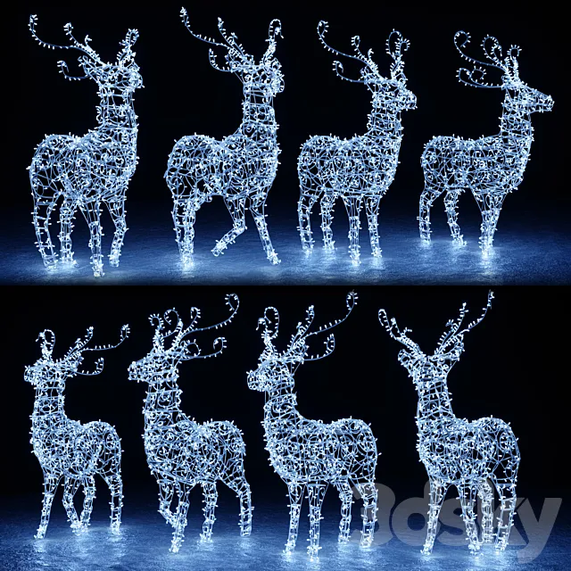 Christmas deer 3D Model Christmas deer 3D Model