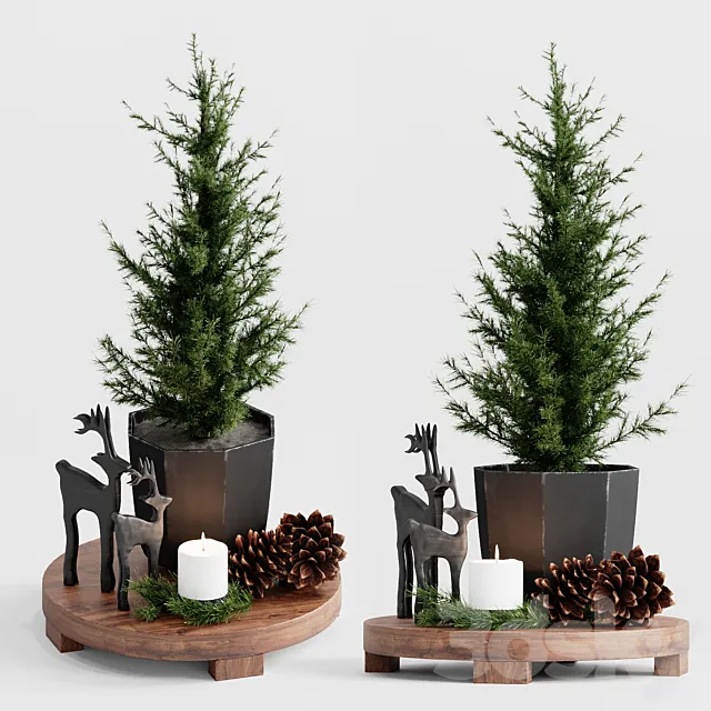 Christmas set 3D Model