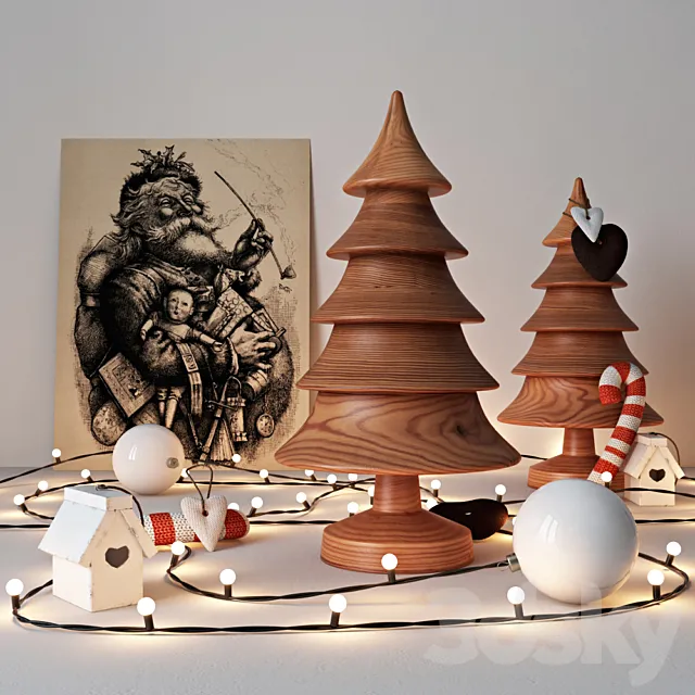 Christmas set 3D Model